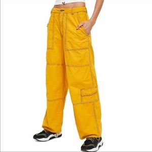 Free People Calendula Wide Leg Cargo Pants